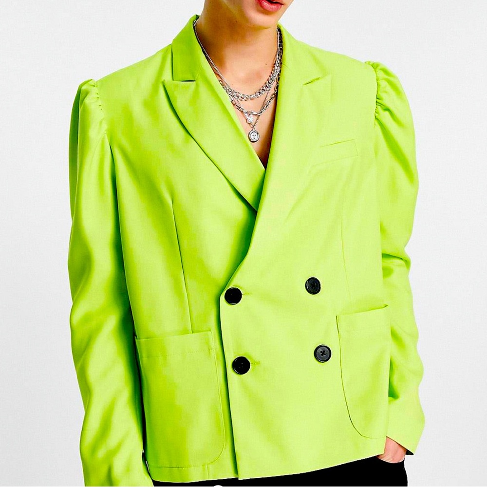 Puff sleeve blazer